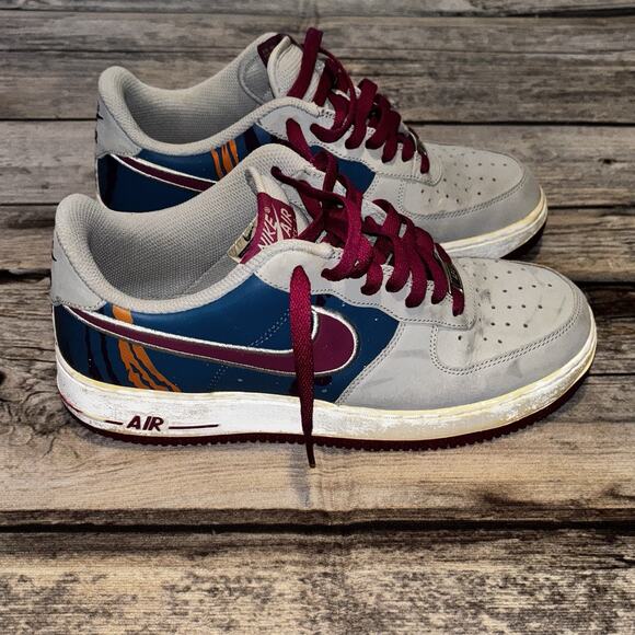 NIKE AIR FORCE 1 Low Tech Challenge Grey Magenta Shoes 488298-045 Mens Size 9 - Picture 3 of 13